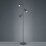Trio Lighting Edward Φωτιστικό Δαπέδου Μαύρο με Ύψος 160cm