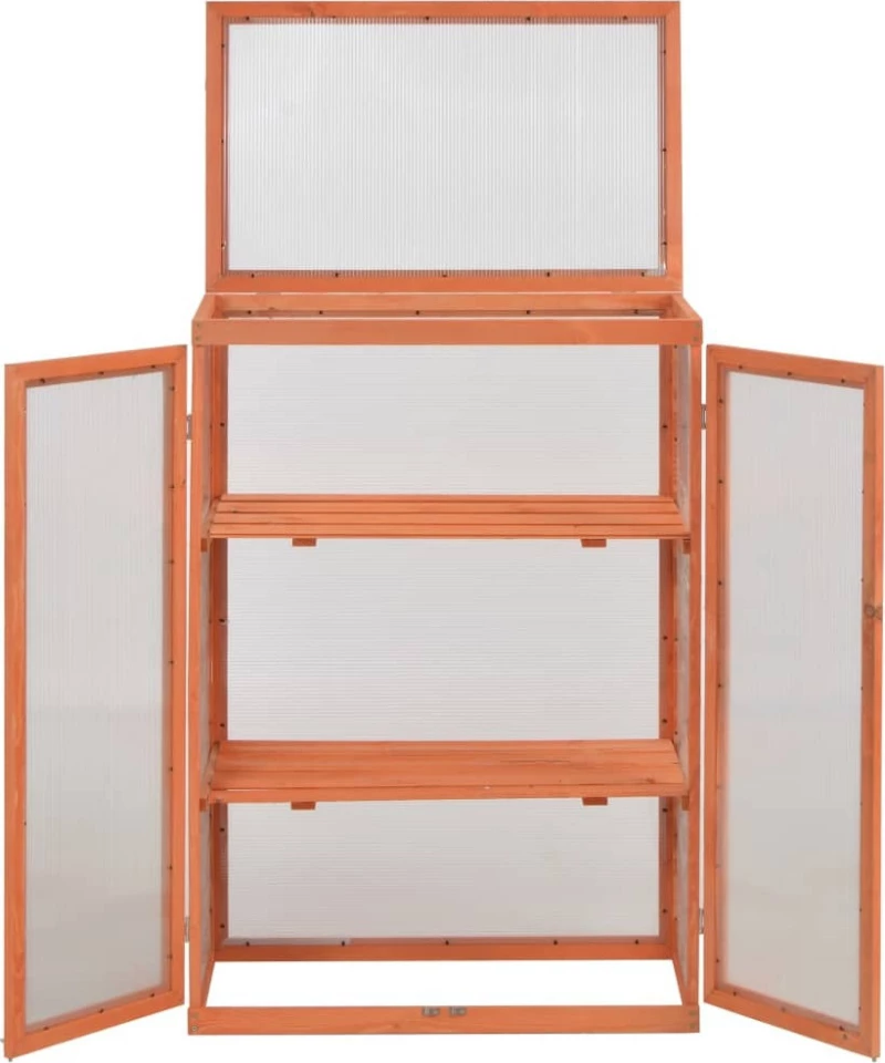 vidaXL Θερμοκήπιο 75x47x109cm Ξύλινο 170646