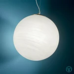 Ideal Lux Grape Κρεμαστό Φωτιστικό Μοντέρνο Μονόφωτο Λευκό