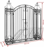 vidaXL Πύλη Κήπου Διακοσμητική 134x122cm 40905