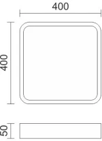 Spotlight Led Πλαφονιέρα 24W 3000K (3211) 3211