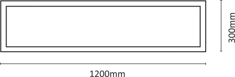 Inlight 2.50.01.2 48W 4000K 4500lm Φυσικό Λευκό Χωνευτό 120x30εκ.