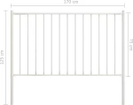 vidaXL Πάνελ Περίφραξης Λευκό 75x170cm 145215