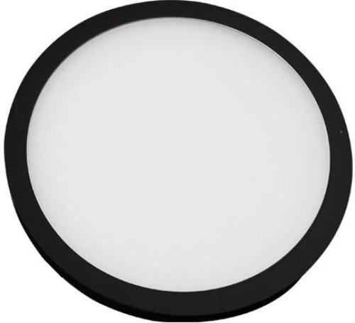 Panel Led 19170 Φ11 7W 3000K 95Lm Black Στρόγγυλο
