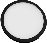 Panel Led 19170 Φ11 7W 3000K 95Lm Black Στρόγγυλο