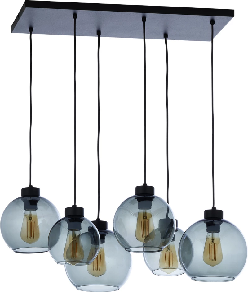 TK Lighting Cubus Κρεμαστό Φωτιστικό Μοντέρνο Πολύφωτο Διάφανο