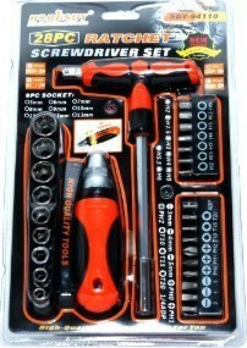 Σετ Κατσαβίδι Καστάνια - Screwdriver Set 28Τμχ Sdy-94110