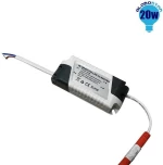 GloboStar Χωνευτό LED Panel 20W 4500K 1870lm Φυσικό Λευκό 20.1x20.1εκ. 01885