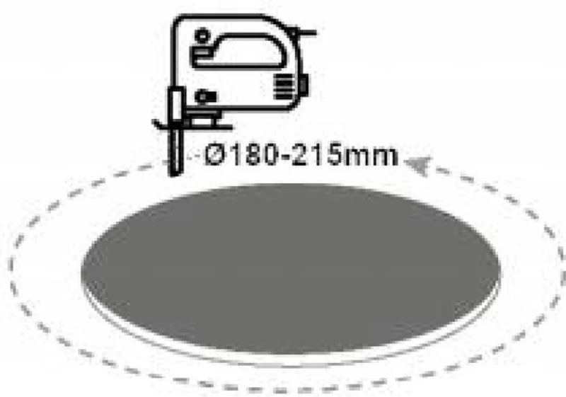 Aca Χωνευτό LED Panel 22.5x22.5εκ. PARO4060