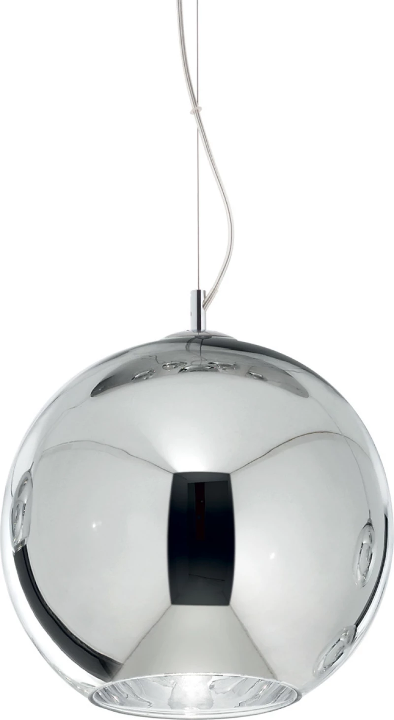 Ideal Lux Nemo 149585 Κρεμαστό Φωτιστικό Μοντέρνο Μονόφωτο Ασημί
