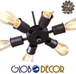 GloboStar Κρεμαστό Φωτιστικό Μοντέρνο Πολύφωτο Μαύρο