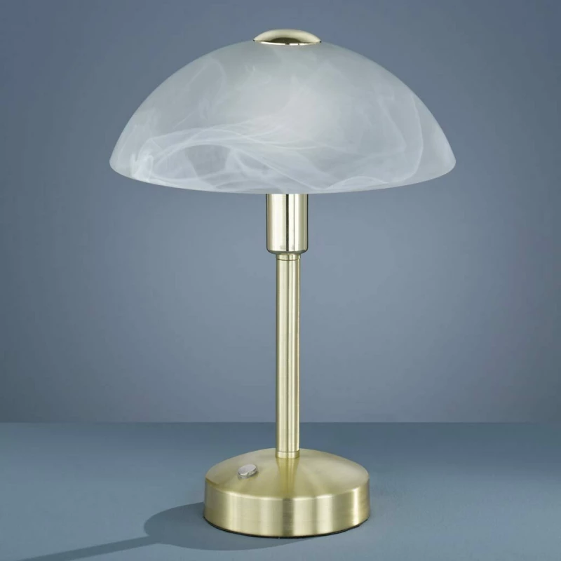 Trio Lighting Donna Πορτατίφ με Λευκό Καπέλο και Χρυσή Βάση