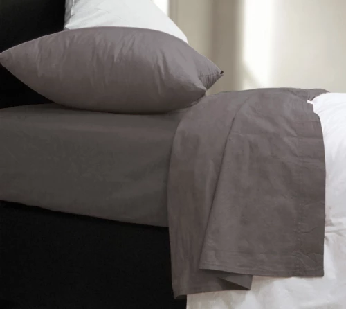 Nef-Nef Σεντόνι Ημίδιπλο με Λάστιχο 120x200 Basic 727 Dark Grey