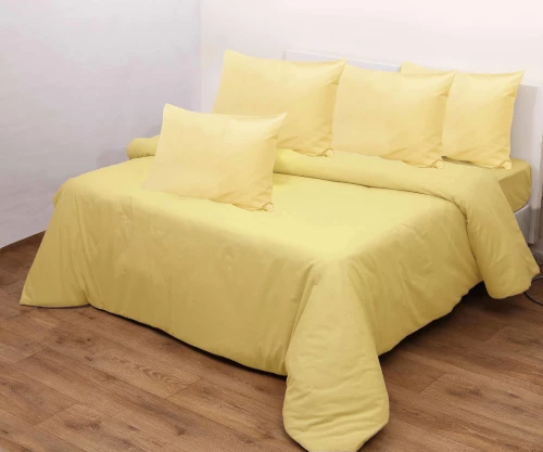 Viopros Σετ Σεντόνια Υπέρδιπλα 240x265 3100 Κίτρινο