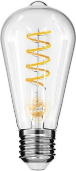 GloboStar Λάμπα LED για Ντουί E27 και Σχήμα ST64 Θερμό Λευκό 510lm Dimmable