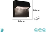 Sun Light Στεγανό Επιτοίχιο Εξωτερικό Φωτιστικό 5225
