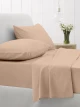 Sunshine Σεντόνι King Size με Λάστιχο 180x200x30 Cotton Feelings 110 Beige
