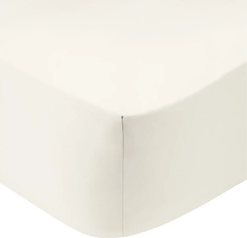 Sunshine Σεντόνι Υπέρδιπλο με Λάστιχο 160x200x30 Cotton Feelings 100 White