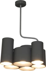 Home Lighting Κρεμαστό Φωτιστικό Μοντέρνο Πολύφωτο Γκρι