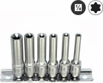 Force Σετ Καρυδάκια Μακριά 1/4" Torx Θηλυκά 2062 6τμχ