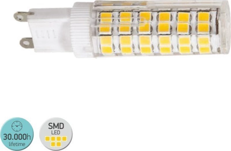 Spot Light G9 Ceramic 5W Λάμπα LED για Ντουί G9 Θερμό Λευκό 380lm