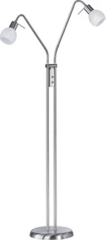 Trio Lighting Antibes Φωτιστικό Δαπέδου Ασημί με Ύψος 125cm