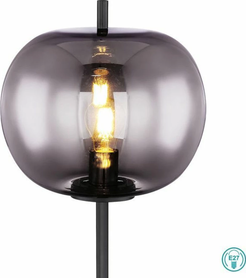 Globo Lighting Blacky Φωτιστικό Δαπέδου Μαύρο με Ύψος 160cm Μαύρο