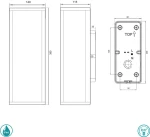 Trio Lighting Επιτοίχιο Εξωτερικό Φωτιστικό Ανθρακί 201860242