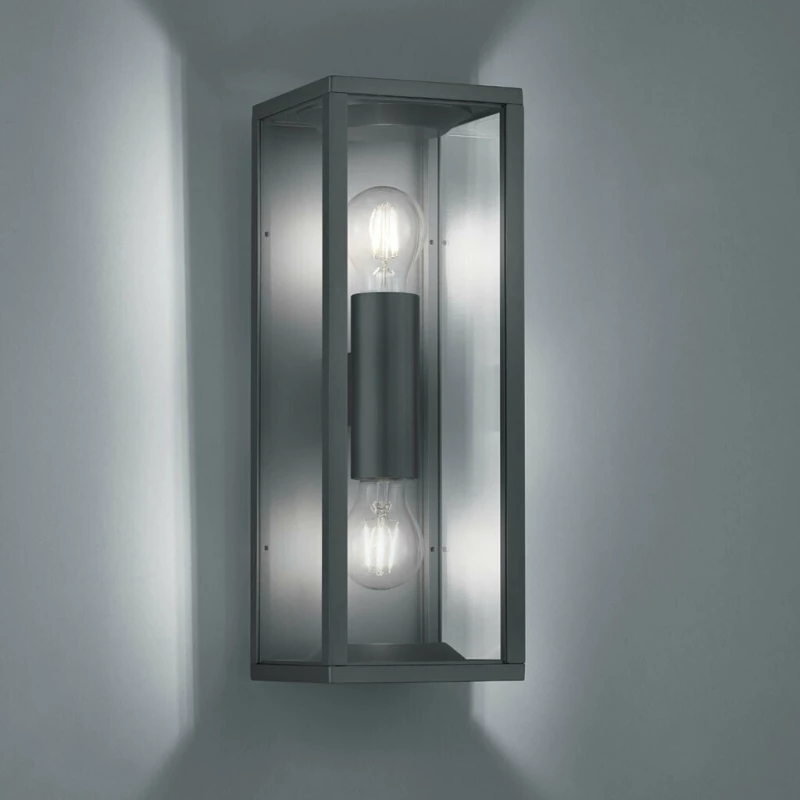 Trio Lighting Επιτοίχιο Εξωτερικό Φωτιστικό Ανθρακί 201860242