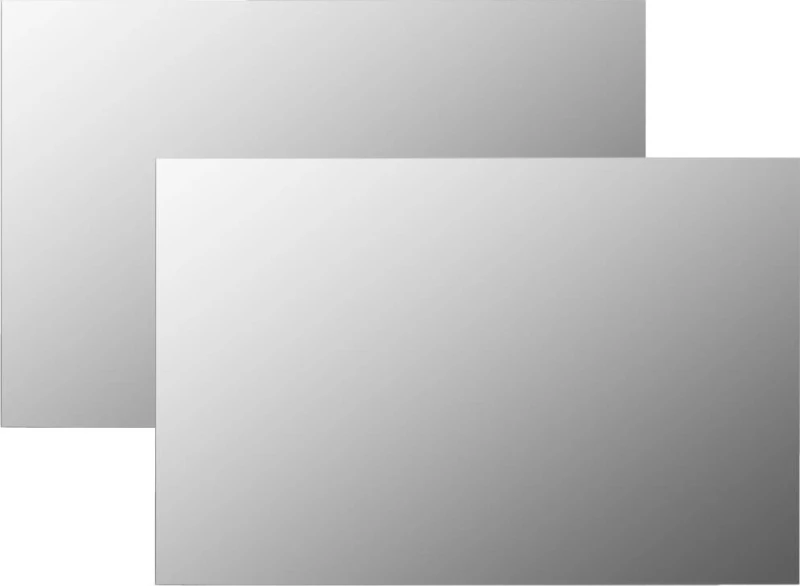 vidaXL S/2 Καθρέπτης Τοίχου με Γυάλινο Πλαίσιο 40x60cm