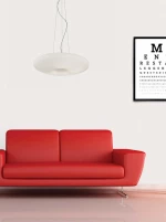 Ideal Lux Glory SP3 D50 Κρεμαστό Φωτιστικό Μοντέρνο Τρίφωτο Λευκό