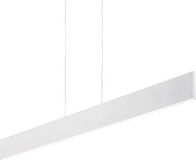 Ideal Lux Desk SP1 Κρεμαστό Φωτιστικό Μοντέρνο LED Ράγα Λευκό