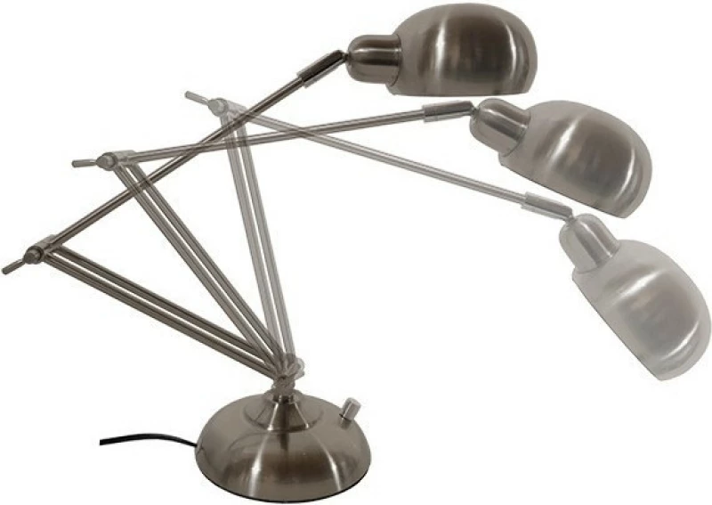 GloboStar Φωτιστικό Γραφείου 12x80cm Ασημί Office