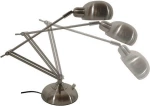 GloboStar Φωτιστικό Γραφείου 12x80cm Ασημί Office