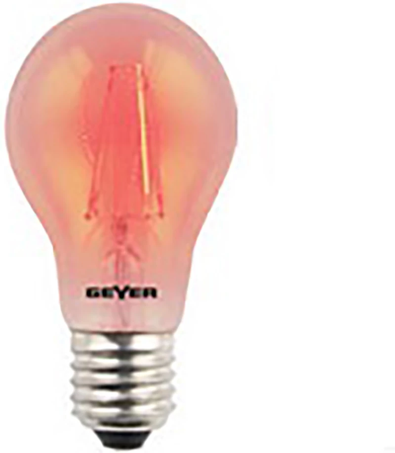 Geyer Λάμπα LED για Ντουί E27 και Σχήμα A60 Κόκκινο 60lm