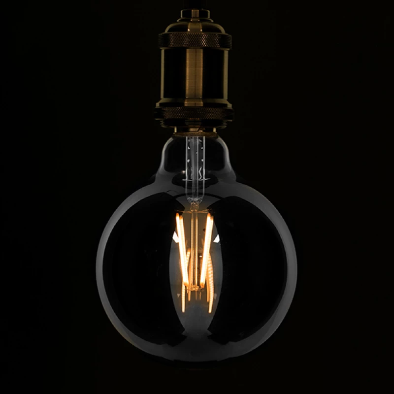 GloboStar Edison Retro Λάμπα LED για Ντουί E27 και Σχήμα G125 Θερμό Λευκό 800lm Dimmable
