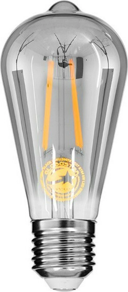 GloboStar Edison Retro Λάμπα LED για Ντουί E27 και Σχήμα ST64 Θερμό Λευκό 800lm Dimmable