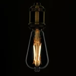 GloboStar Edison Retro Λάμπα LED για Ντουί E27 και Σχήμα ST64 Θερμό Λευκό 800lm Dimmable