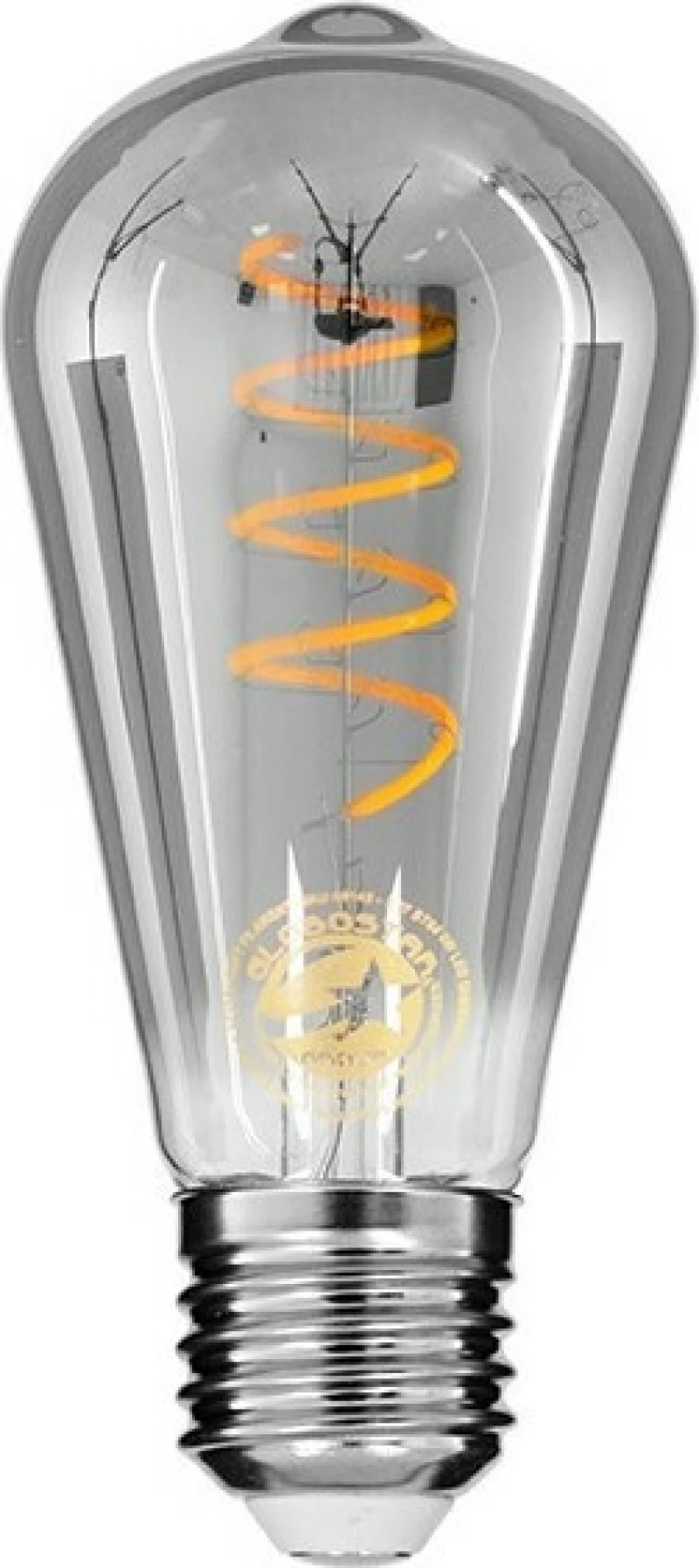 GloboStar Λάμπα LED για Ντουί E27 και Σχήμα ST64 Θερμό Λευκό 470lm Dimmable