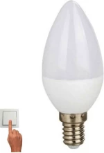 Diolamp Λάμπα LED για Ντουί E14 και Σχήμα C37 Ψυχρό Λευκό 570lm