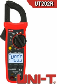 Uni-T Ut202R Αμπεροτσιμπίδα 400A Ac Ένδειξη Θερμοκρασιας True Rms
