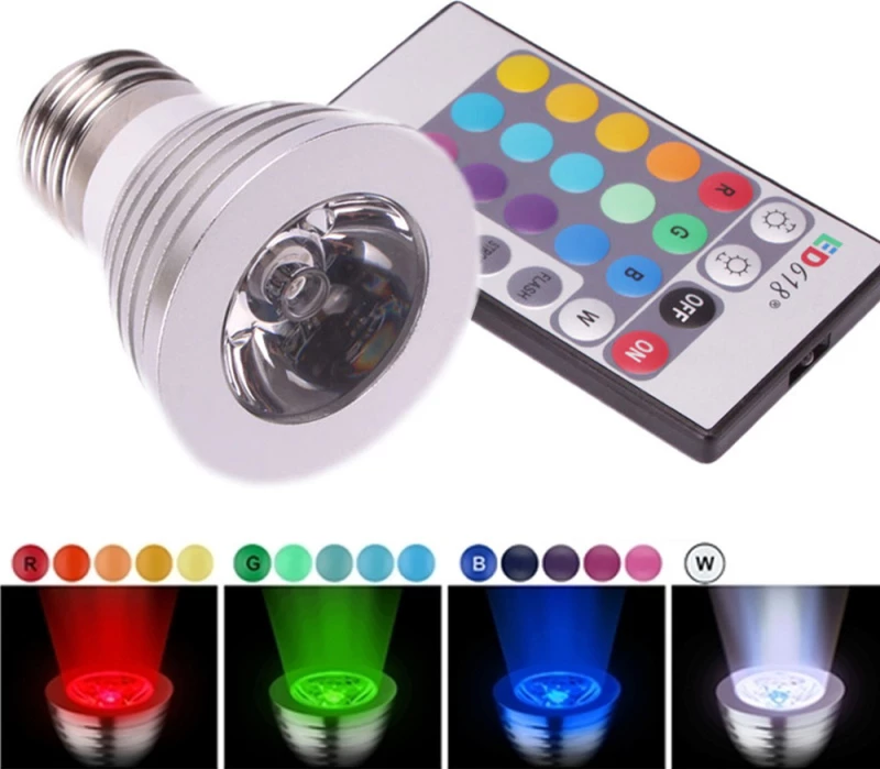 Λάμπα LED για Ντουί E27 RGB 140lm Dimmable