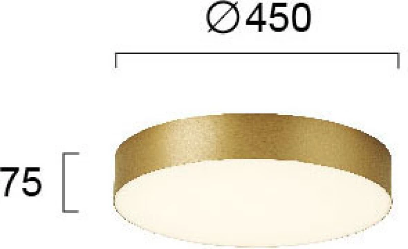 Φωτιστικό Οροφής - Πλαφονιέρα Led Bruce 4235300 Gold Viokef
