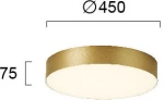 Φωτιστικό Οροφής - Πλαφονιέρα Led Bruce 4235300 Gold Viokef