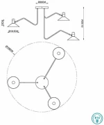 Lucide Lightning Pepijn Πλαφονιέρα Οροφής Ασημί από Μέταλλο