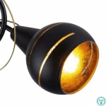 Globo Lighting Lommy Πλαφονιέρα Οροφής Μαύρη από Μέταλλο Μαύρο