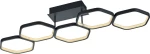 Trio Lighting Vigo Πλαφονιέρα Οροφής Μαύρη από Μέταλλο