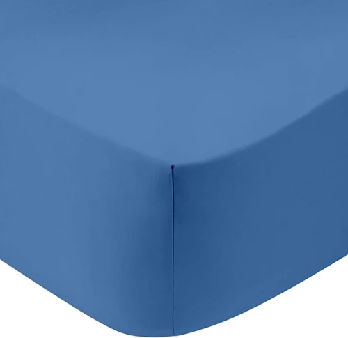 Sunshine Σεντόνι King Size με Λάστιχο 180x200x30 Cotton Feelings 104 Blue