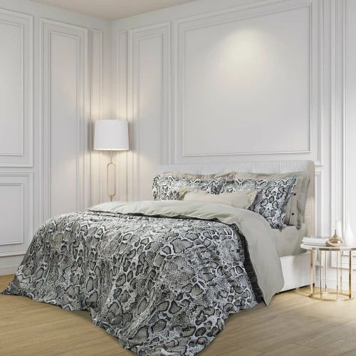 Greenwich Polo Club Σετ Σεντόνια Μονά 170x280 2111 Γκρι - Μαύρο - Άσπρο