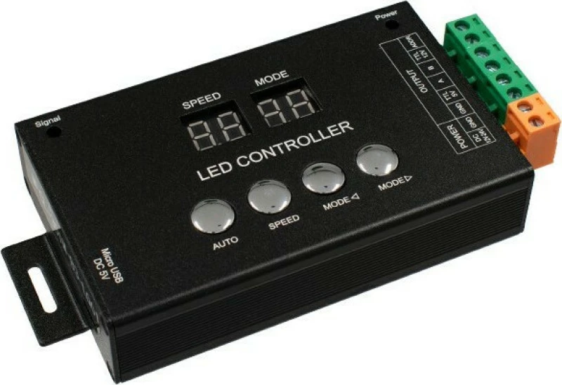 GloboStar LED RGB Output Controller 12-24V για RGB Wall Washer & Digital Neon Strip 05035